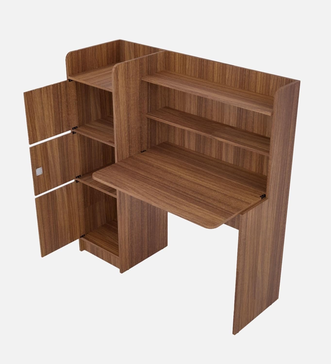3 Door Engineered Wood Office Table | Multi-Purpose Study Table