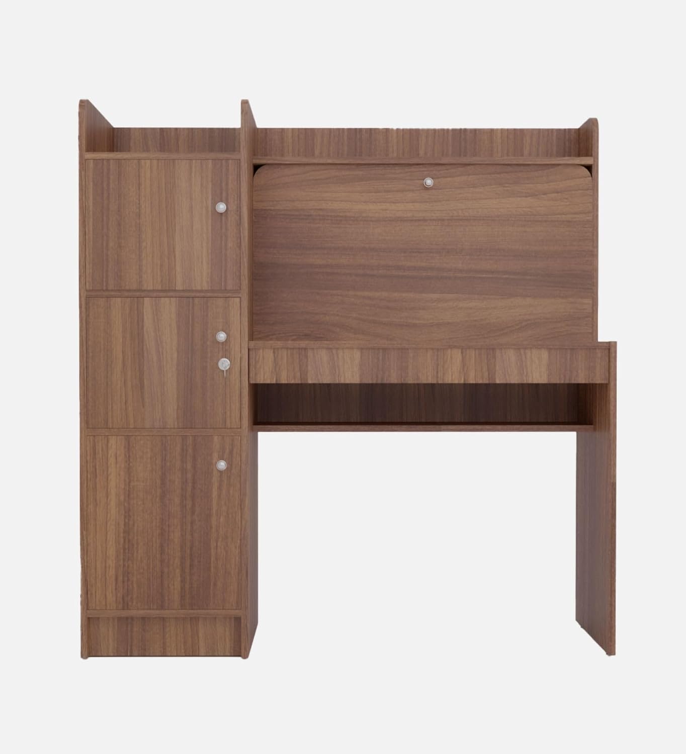 3 Door Engineered Wood Office Table | Multi-Purpose Study Table