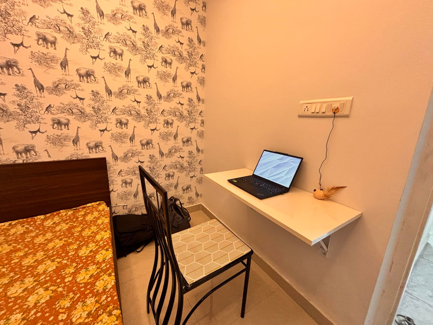 Premium Wall Mounted Folding Table | Oak Brown Finish | Free Installation in Mumbai & Navi Mumbai | Space-Saving Study/Work Desk by Verbal Home