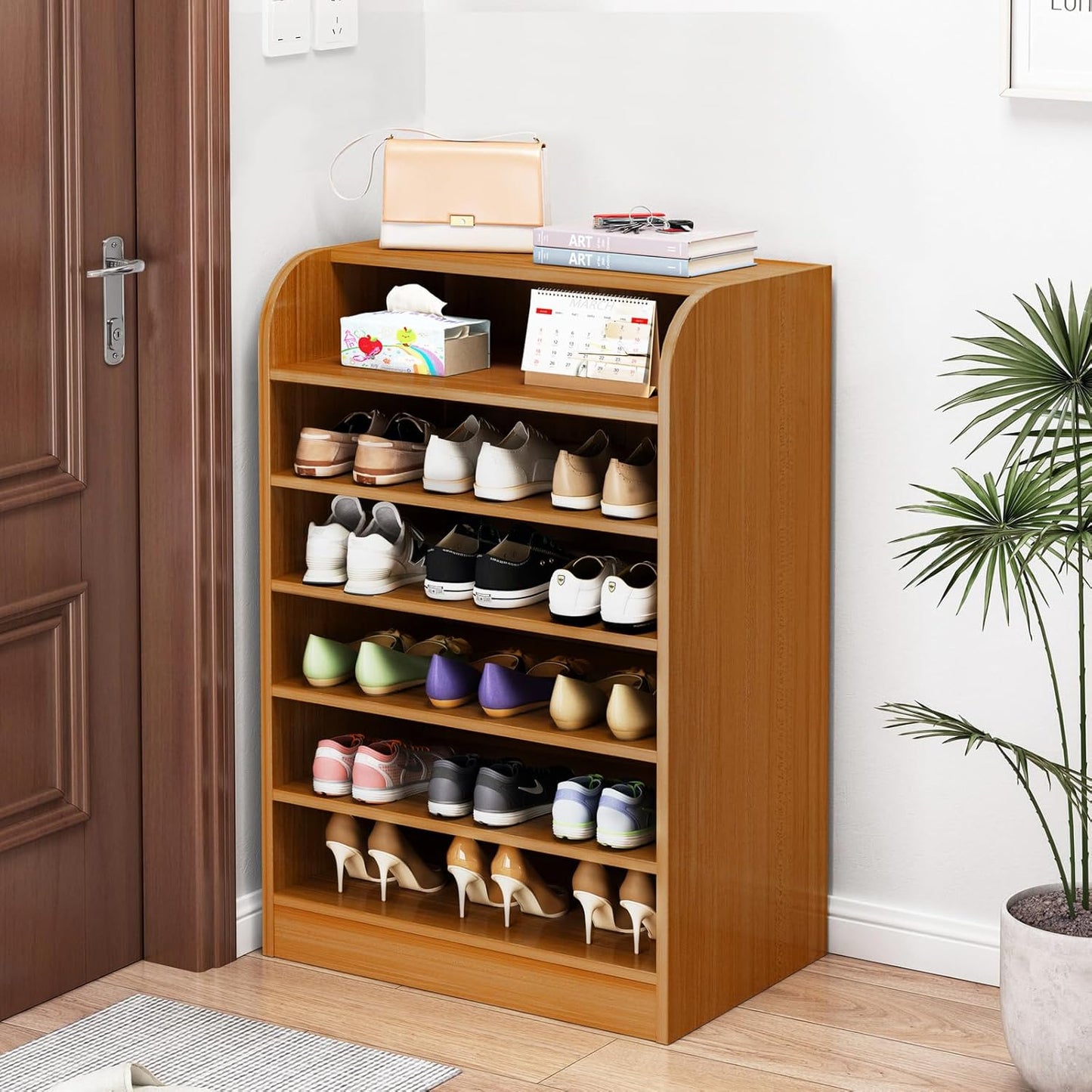 6 Layer Shoe Rack | Open Storage Organizer for Home Use