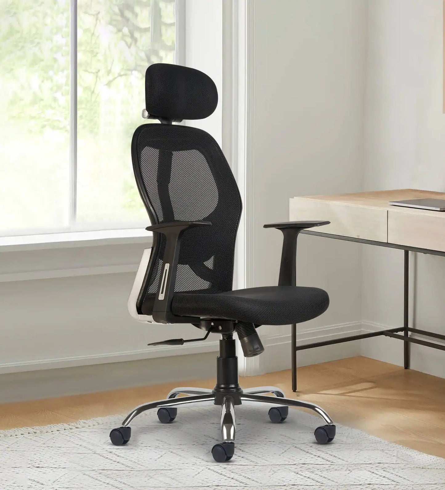 High Back Ergonomic Mesh Chair | Adjustable Office Seating – Black