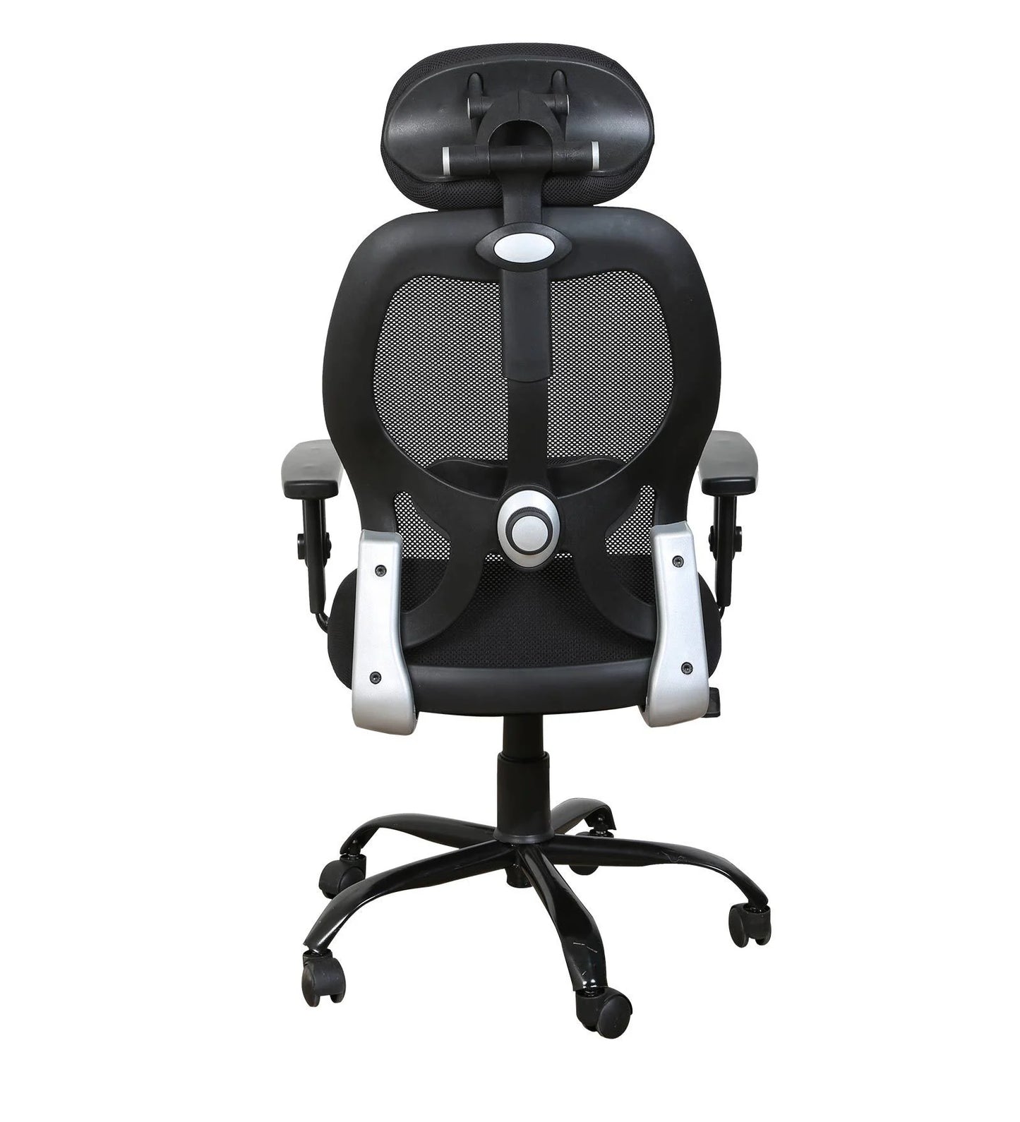 High Back Office Chair with Mesh Fabric & Armrest - Black | Verbal Home