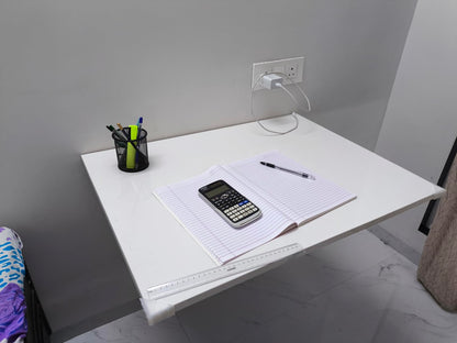 Premium Wall Mounted Folding Table | Oak Brown Finish | Free Installation in Mumbai & Navi Mumbai | Space-Saving Study/Work Desk by Verbal Home