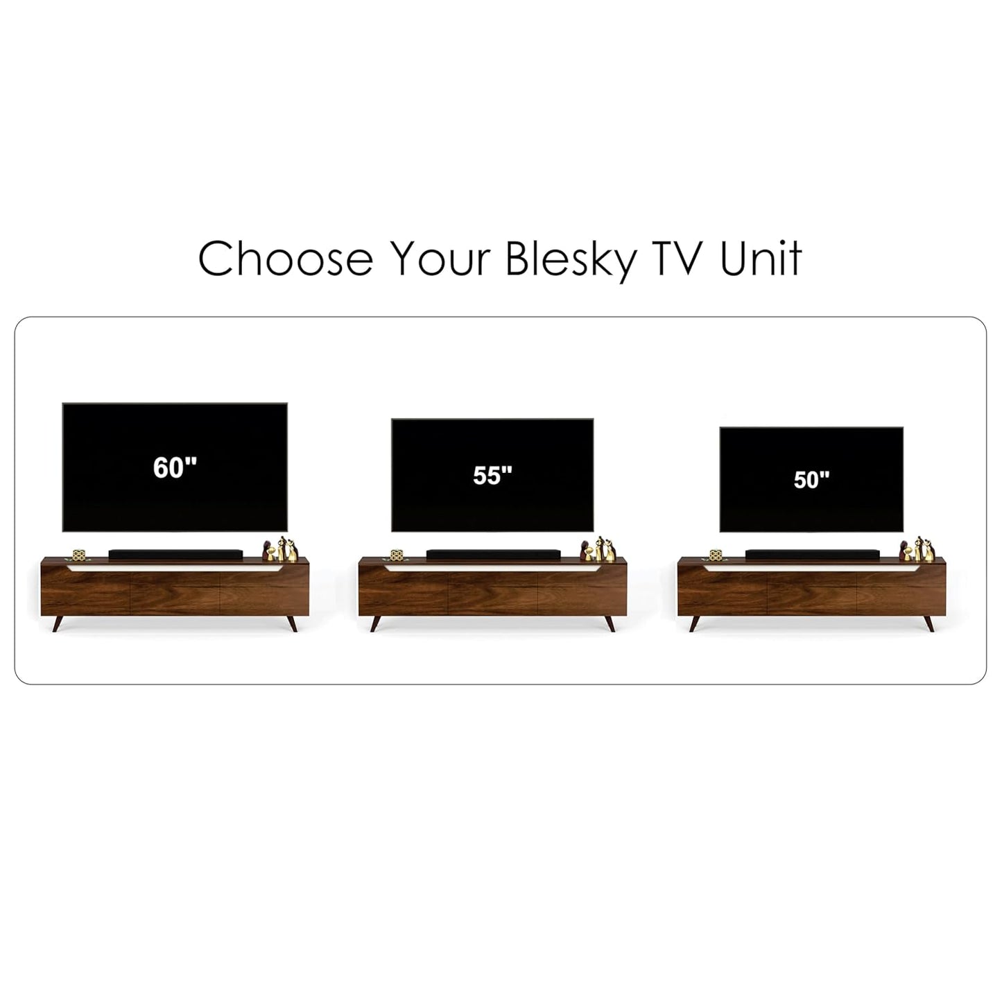 Wooden TV Unit for 50″ TV | Modern Entertainment Cabinet by Verbal Home