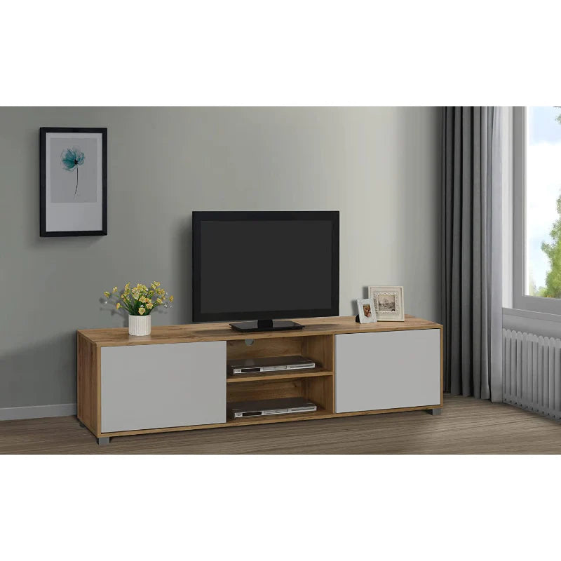 Engineered Wood 2-Door TV Stand And Home Entertainment Unit