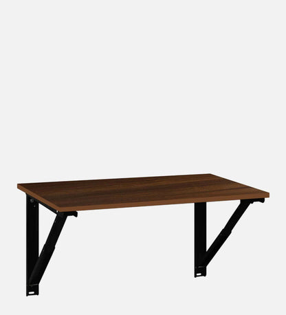 Premium Wall Mounted Folding Table | Oak Brown Finish | Free Installation in Mumbai & Navi Mumbai | Space-Saving Study/Work Desk by Verbal Home