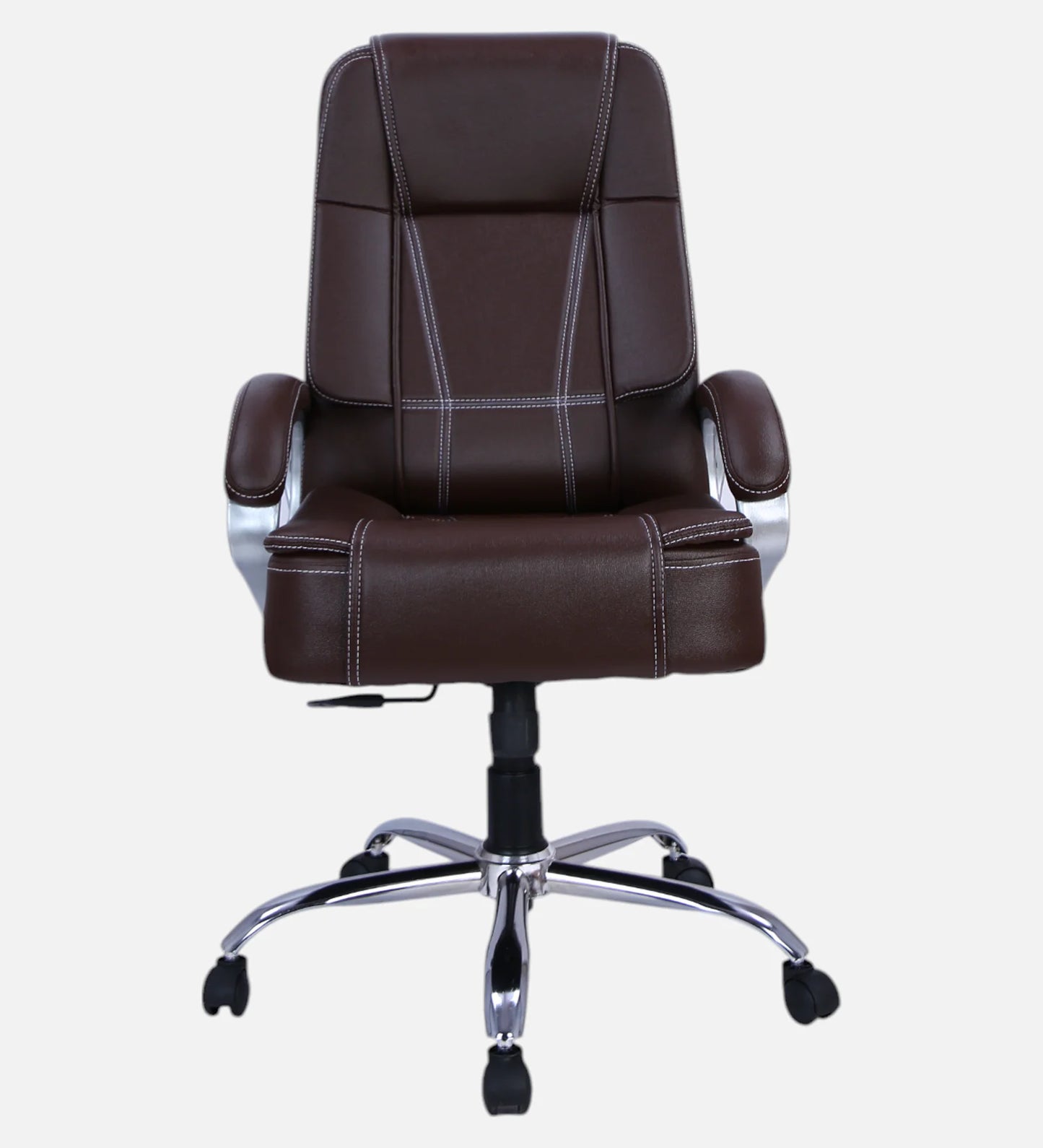 Executive Office Chair - High Back Leatherette Brown | Verbal Home