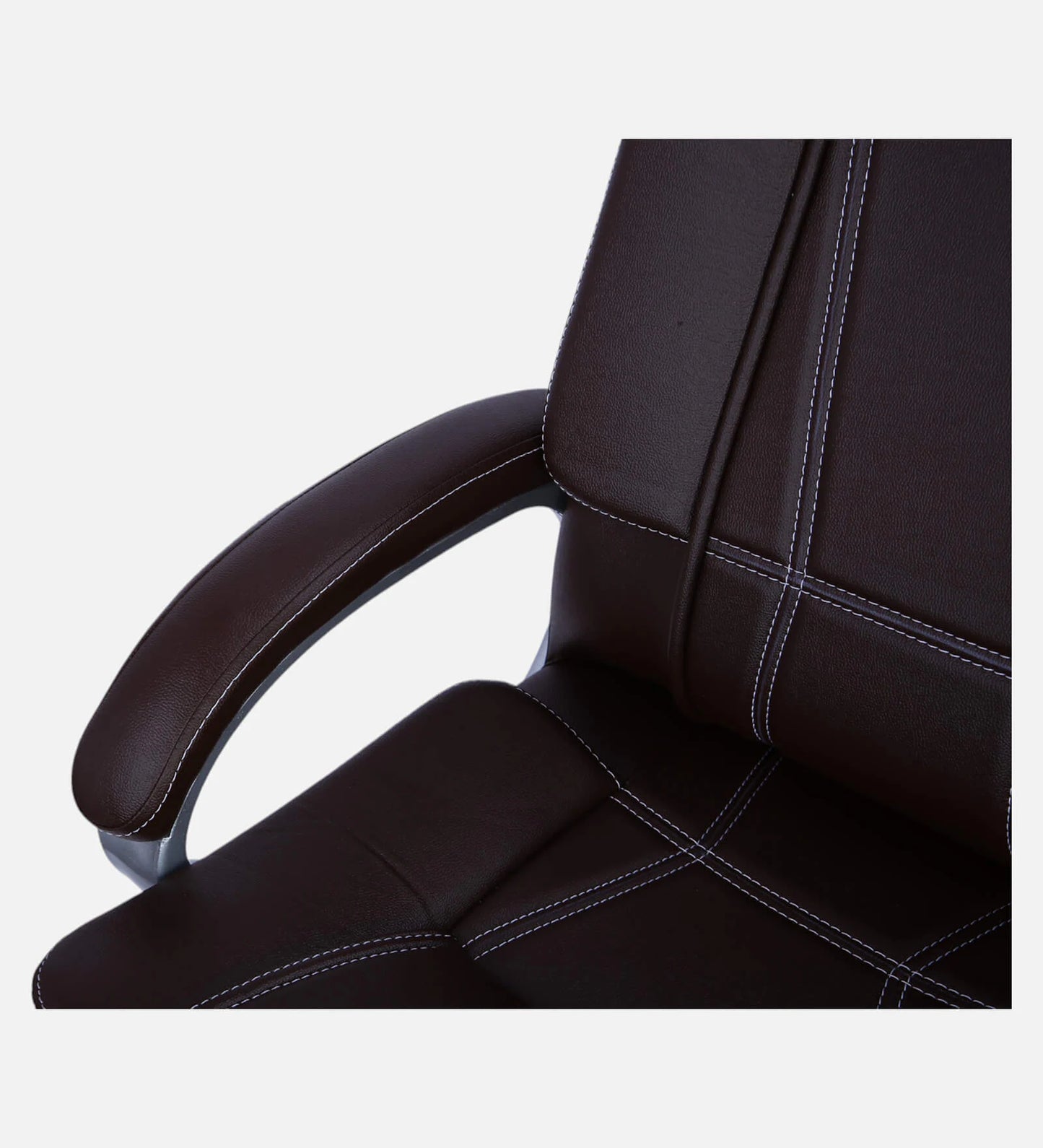 Executive Office Chair - High Back Leatherette Brown | Verbal Home