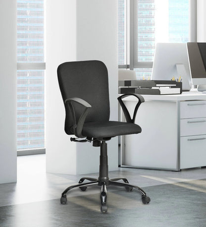 Ergonomic Office Chair with Lumbar Support - Black Mesh | Verbal Home