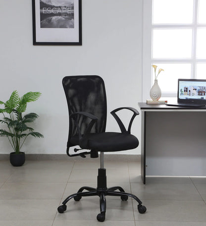 Breathable Mesh Ergonomic Office Chair - Black (Sale Price) | Verbal Home