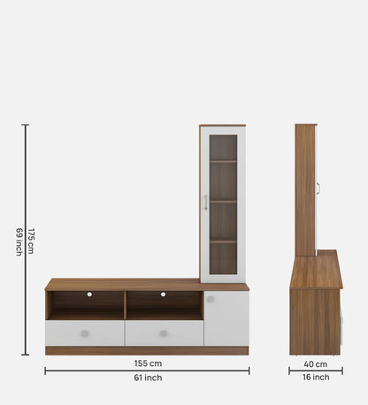 Exotic Teak & Frosty White Finish