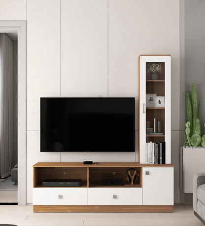 Exotic Teak & Frosty White Finish