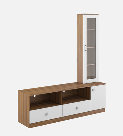 Exotic Teak & Frosty White Finish