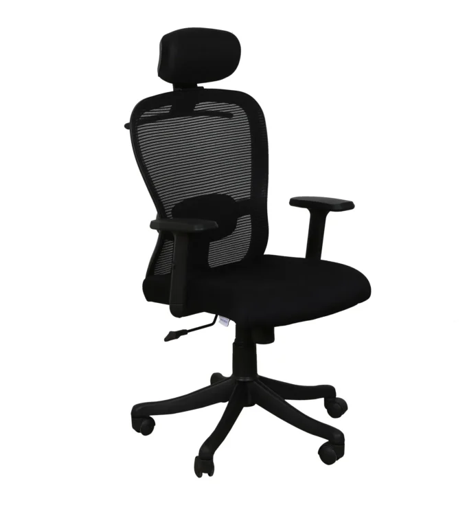 Brandon Breathable Mesh Ergonomic Chair in Black Colour Free Delivery | COD Available In Mumbai - Image 4